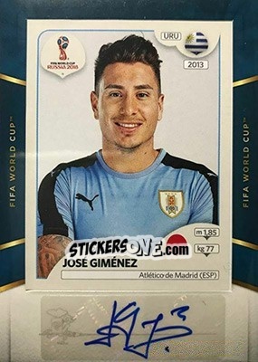 Sticker Jose Gimenez - Treble Soccer 2018-2019 n. WC-13 - Panini