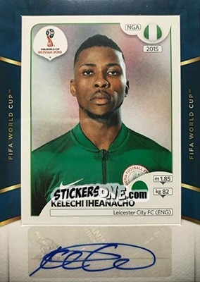 Sticker Kelechi Iheanacho - Treble Soccer 2018-2019 n. WC-15 - Panini