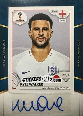 Sticker Kyle Walker - Treble Soccer 2018-2019 n. WC-23 - Panini