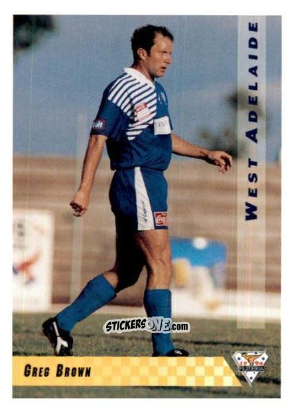 Cromo Greg Brown - Australian National Soccer League 1994 n. 94 - Futera
