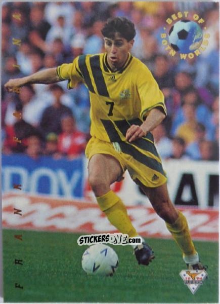 Figurina Frank Farina - Australian National Soccer League 1994 n. BW3 - Futera