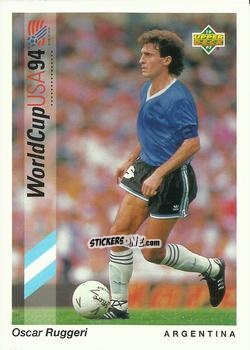 Sticker Oscar Ruggeri - World Cup USA 1994. Preview Italian/Spanish n. 1 - Upper Deck