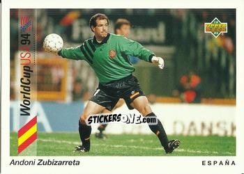 Sticker Andoni Zubizarreta - World Cup USA 1994. Preview Italian/Spanish n. 2 - Upper Deck