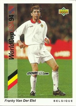 Sticker Franky Van Der Elst - World Cup USA 1994. Preview Italian/Spanish n. 8 - Upper Deck