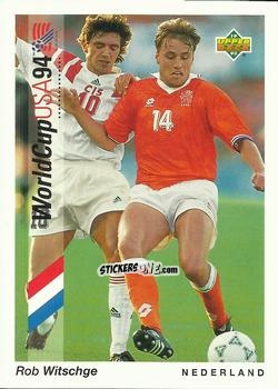 Figurina Rob Witschge - World Cup USA 1994. Preview Italian/Spanish n. 14 - Upper Deck