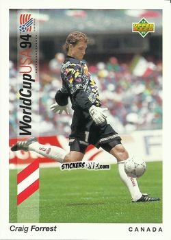Sticker Craig Forrest - World Cup USA 1994. Preview Italian/Spanish n. 30 - Upper Deck