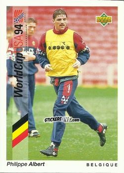 Figurina Philippe Albert - World Cup USA 1994. Preview Italian/Spanish n. 50 - Upper Deck