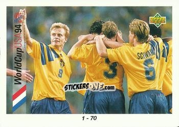 Sticker Checklist 1-70 - World Cup USA 1994. Preview Italian/Spanish n. 51 - Upper Deck