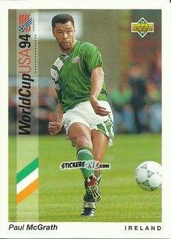 Sticker Paul McGrath - World Cup USA 1994. Preview Italian/Spanish n. 53 - Upper Deck