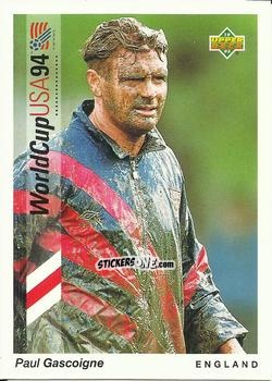 Sticker Paul Gascoigne - World Cup USA 1994. Preview Italian/Spanish n. 56 - Upper Deck