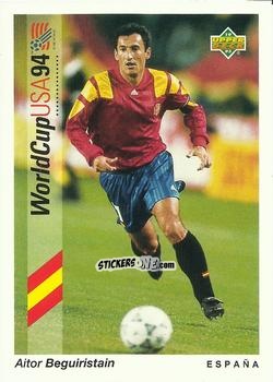 Sticker Aitor Beguiristain - World Cup USA 1994. Preview Italian/Spanish n. 71 - Upper Deck