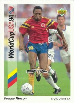Figurina Freddy Rincon - World Cup USA 1994. Preview Italian/Spanish n. 83 - Upper Deck