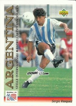 Figurina Sergio Vasquez - World Cup USA 1994. Preview Italian/Spanish n. 114 - Upper Deck