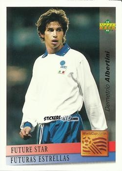 Sticker Demetrio Albertini - World Cup USA 1994. Preview Italian/Spanish n. 146 - Upper Deck