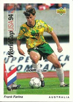Sticker Frank Farina - World Cup USA 1994. Preview Italian/Spanish n. 151 - Upper Deck