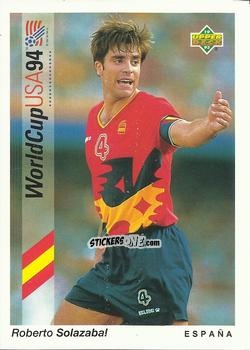 Sticker Roberto Solazabal - World Cup USA 1994. Preview Italian/Spanish n. 192 - Upper Deck
