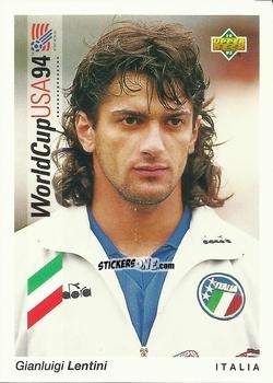 Sticker Gianluigi Lentini - World Cup USA 1994. Preview Italian/Spanish n. 24 - Upper Deck