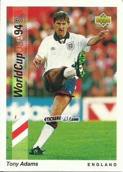 Sticker Tony Adams - World Cup USA 1994. Preview Italian/Spanish n. 52 - Upper Deck