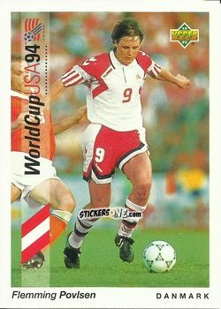 Cromo Flemming Povlsen - World Cup USA 1994. Preview Italian/Spanish n. 54 - Upper Deck
