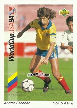 Figurina Andres Escobar - World Cup USA 1994. Preview Italian/Spanish n. 61 - Upper Deck
