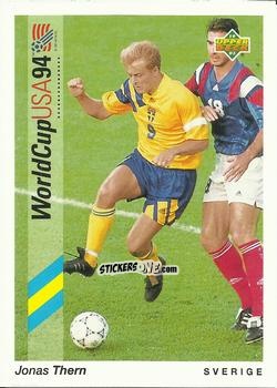 Sticker Jonas Thern - World Cup USA 1994. Preview Italian/Spanish n. 87 - Upper Deck