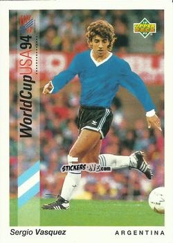 Sticker Sergio Vasquez - World Cup USA 1994. Preview Italian/Spanish n. 91 - Upper Deck