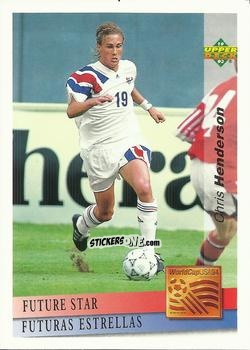 Sticker Chris Henderson - World Cup USA 1994. Preview Italian/Spanish n. 132 - Upper Deck