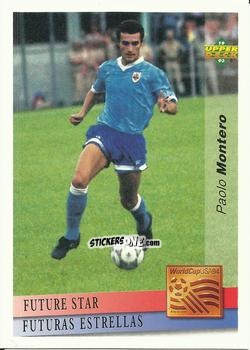 Sticker Paolo Montero - World Cup USA 1994. Preview Italian/Spanish n. 140 - Upper Deck