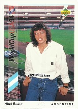 Sticker Abel Balbo - World Cup USA 1994. Preview Italian/Spanish n. 153 - Upper Deck