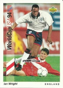 Sticker Ian Wright - World Cup USA 1994. Preview Italian/Spanish n. 163 - Upper Deck