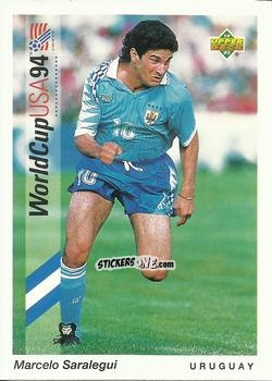 Sticker Marcelo Saralegui - World Cup USA 1994. Preview Italian/Spanish n. 169 - Upper Deck