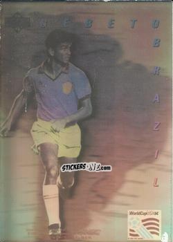 Sticker Bebeto - World Cup USA 1994. Preview Italian/Spanish n. WSH5 - Upper Deck