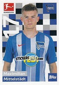 Cromo Maximilian Mittelstädt - German Football Bundesliga 2018-2019 - Topps