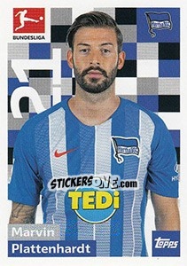 Sticker Marvin Plattenhardt - German Football Bundesliga 2018-2019 - Topps