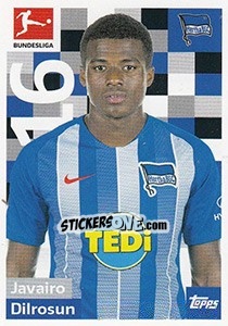 Cromo Javairo Dilrosun - German Football Bundesliga 2018-2019 - Topps