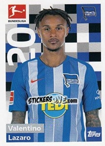 Sticker Valentino Lazaro - German Football Bundesliga 2018-2019 - Topps