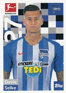 Sticker Davie Selke - German Football Bundesliga 2018-2019 - Topps