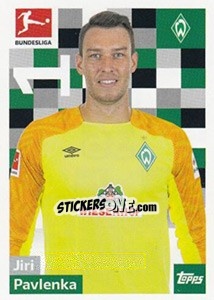 Sticker Jiri Pavlenka - German Football Bundesliga 2018-2019 - Topps
