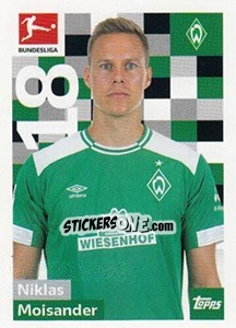Sticker Niklas Moisander - German Football Bundesliga 2018-2019 - Topps