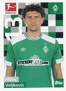 Sticker Milos Veljkovic - German Football Bundesliga 2018-2019 - Topps