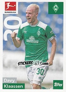 Sticker Davy Klaassen - German Football Bundesliga 2018-2019 - Topps