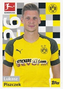 Sticker Lukasz Piszczek - German Football Bundesliga 2018-2019 - Topps