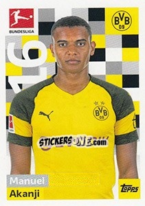 Sticker Manuel Akanji - German Football Bundesliga 2018-2019 - Topps