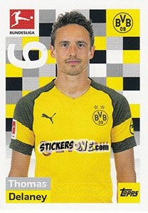Sticker Thomas Delaney - German Football Bundesliga 2018-2019 - Topps