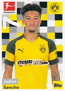 Sticker Jadon Sancho - German Football Bundesliga 2018-2019 - Topps