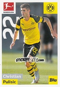 Sticker Christian Pulisic - German Football Bundesliga 2018-2019 - Topps