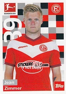 Sticker Jean Zimmer - German Football Bundesliga 2018-2019 - Topps