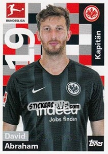 Sticker David Abraham - German Football Bundesliga 2018-2019 - Topps