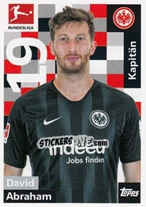 Cromo David Abraham - German Football Bundesliga 2018-2019 - Topps