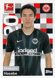 Cromo Makoto Hasebe - German Football Bundesliga 2018-2019 - Topps